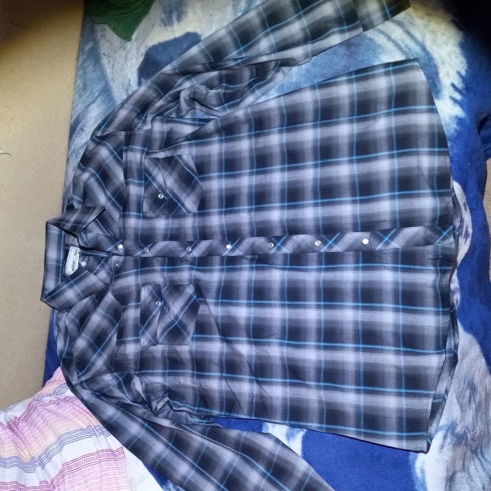 Wrangler Wrancher dress shirt xl tall new without tags